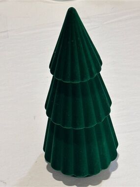 Festive Voice Flocked Tree - Green
